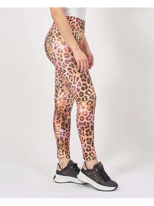 Gaelle Paris women's leggings with animal print GAELLE PARIS | GAABW04390MA51